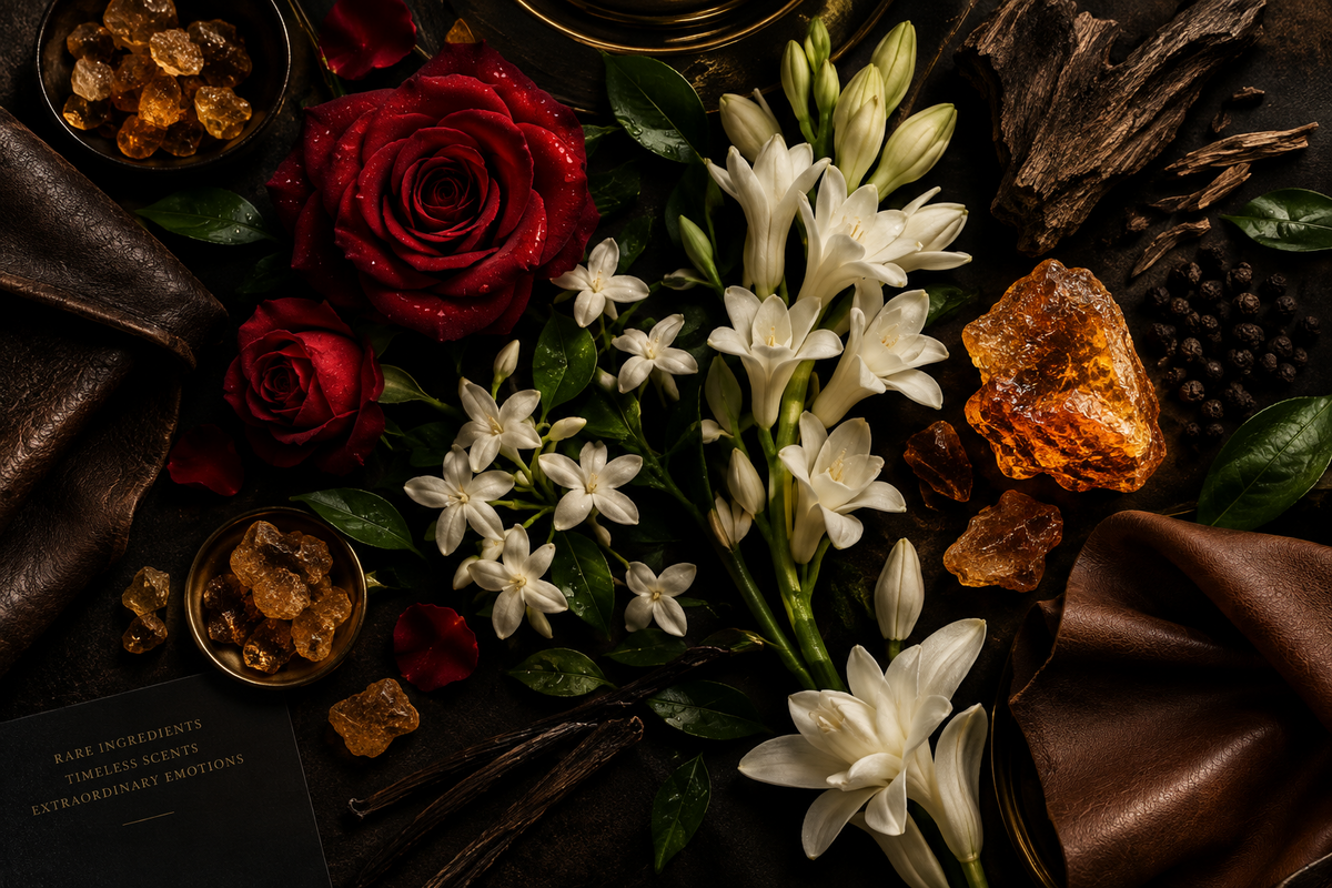 Perfumes con notas de cuero y flores: contraste perfecto