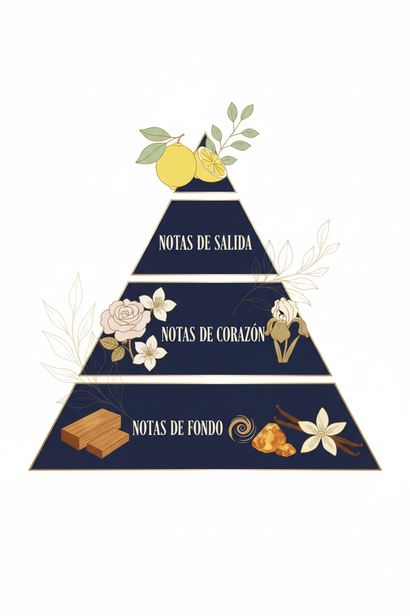 Pirámide olfativa: qué es y cómo leerla antes de comprar