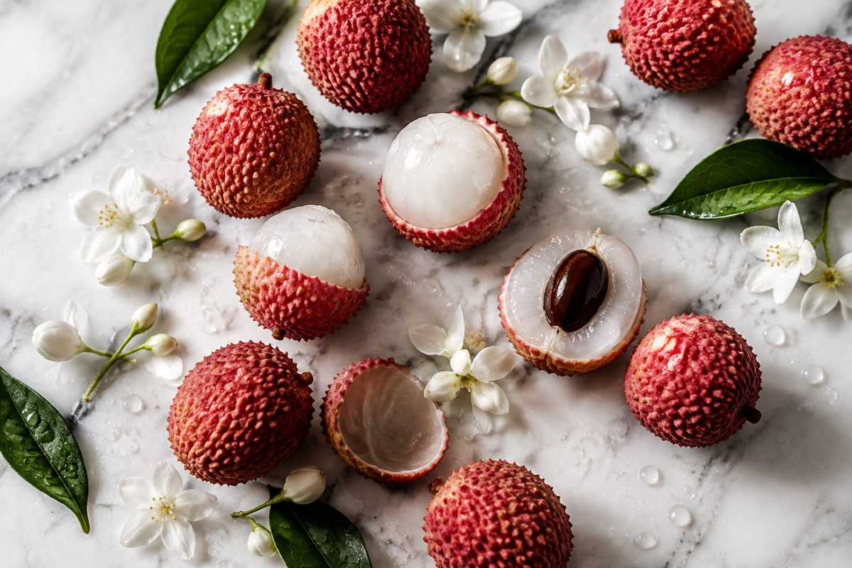 Lichi en perfumería: la fruta exótica que huele a seda